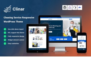 Clinar - Maintenance and Cleaning Service Responsive WordPress Theme