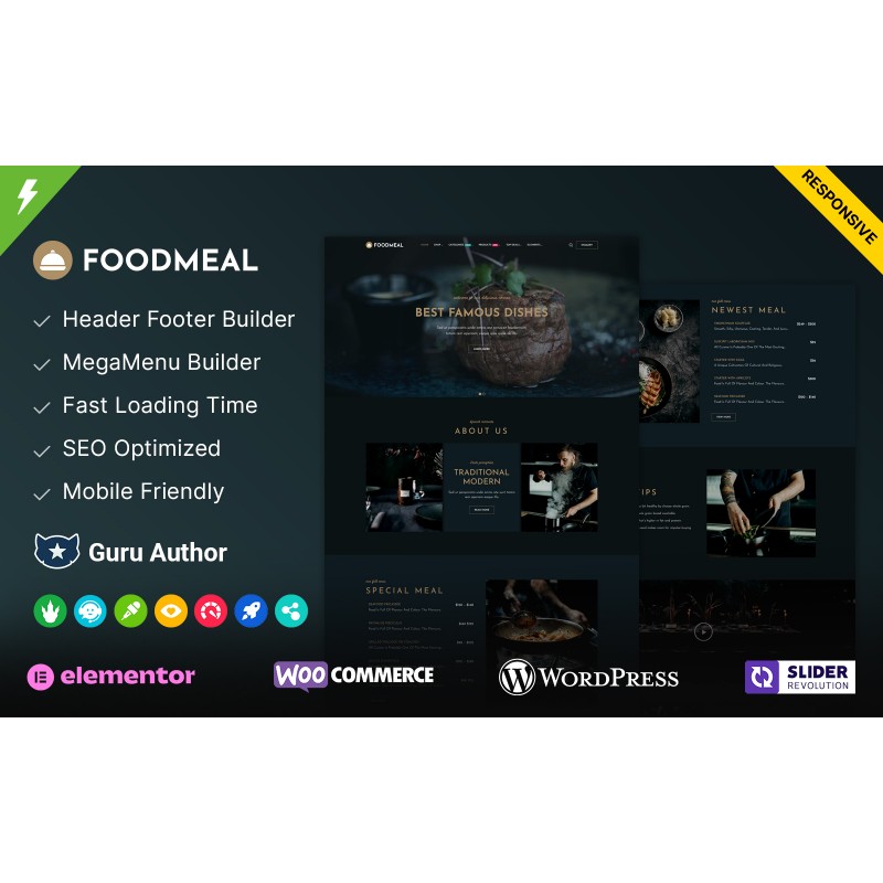 FoodMeal - Food and Restaurant WordPress Theme