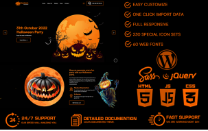Samhain - Halloween WordPress Theme