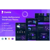 Zomia - Cyber Security Services Elementor WordPress Theme.