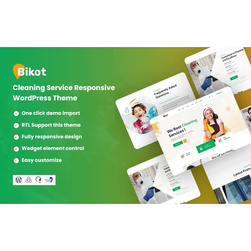 Bikot - Cleaning Services WordPress Theme