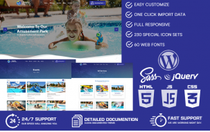 Dolphin - Amusement Park WordPress Theme