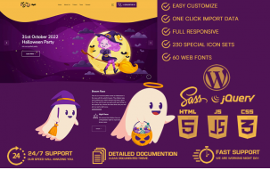 Hallo - Halloween WordPress Theme