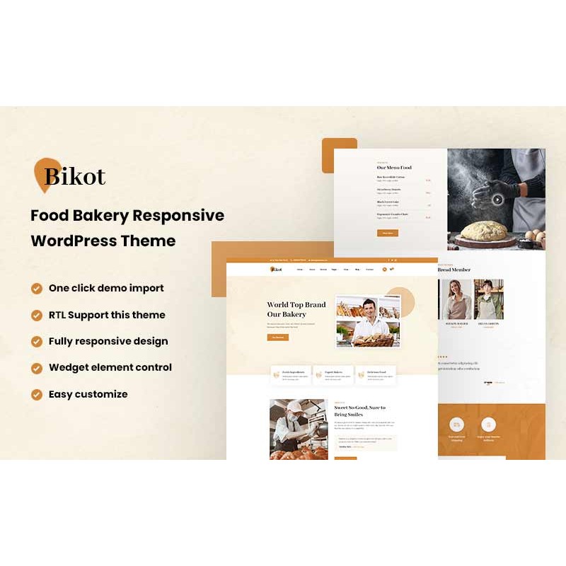 Bikot - Food Bakery WordPress Theme