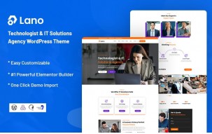 Lano - Technologist & IT Solutions Agency WordPress Theme