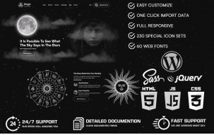 Magic - Fortune Teller & Horoscopes & Astronomy WordPress Theme