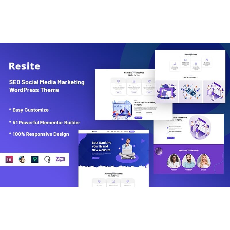 Resite - SEO Social Media Marketing WordPress Theme