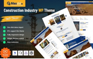 Maxdel - Construction Industry WordPress Theme
