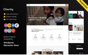 Charity - Donation, Kindness, and Nonprofit Elementor WordPress Theme