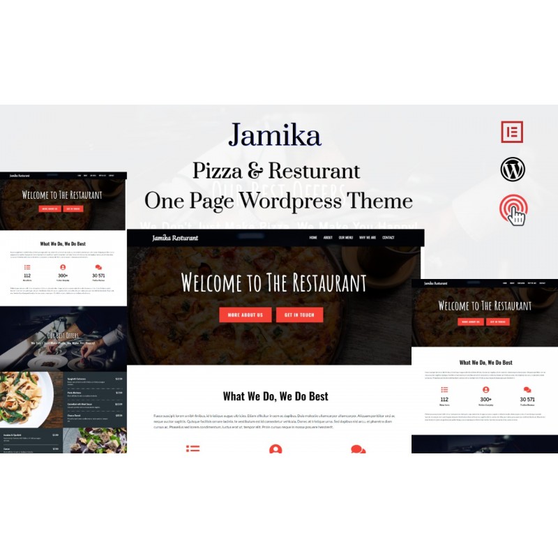 Jamika - Restaurant One Page WordPress Theme