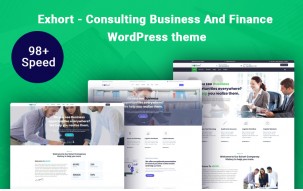 Exhort - Consulting Business And Finance WordPress Theme
