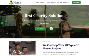 Humo - Nonprofit / Fundraising WordPress Theme