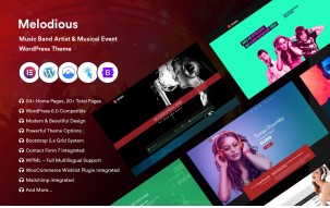 Music Band Artist & Musical Event WordPress Theme