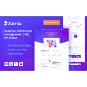 Zomia - CRM Software Elementor WordPress Theme
