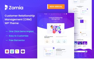 Zomia - CRM Software Elementor WordPress Theme