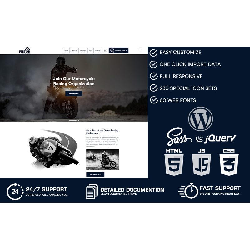 Piston - Motorsport Racing WordPress Theme