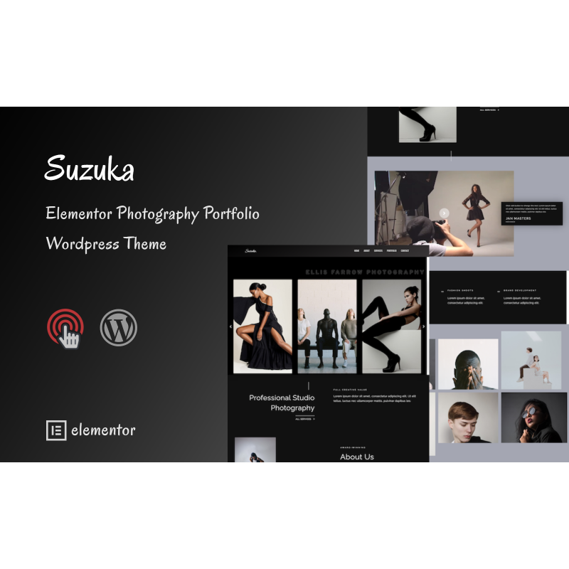 Suzuka - Minimal Portfolio and Photography WordPress Theme