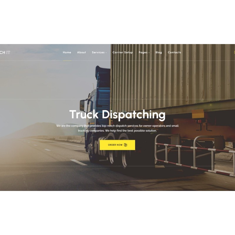 DispatchIT - logistics freight dispatch WordPress theme