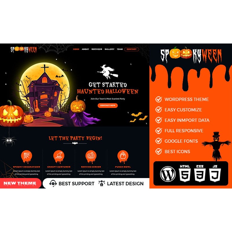 SpookyWeen - A Halloween WordPress Premium Theme