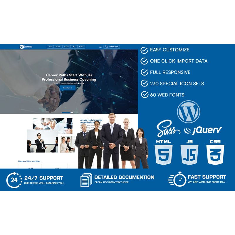 Successo - Business Coach & Life Coach WordPress Theme