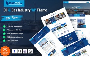 Maxmid - Oil & Gas Industry WordPress Theme