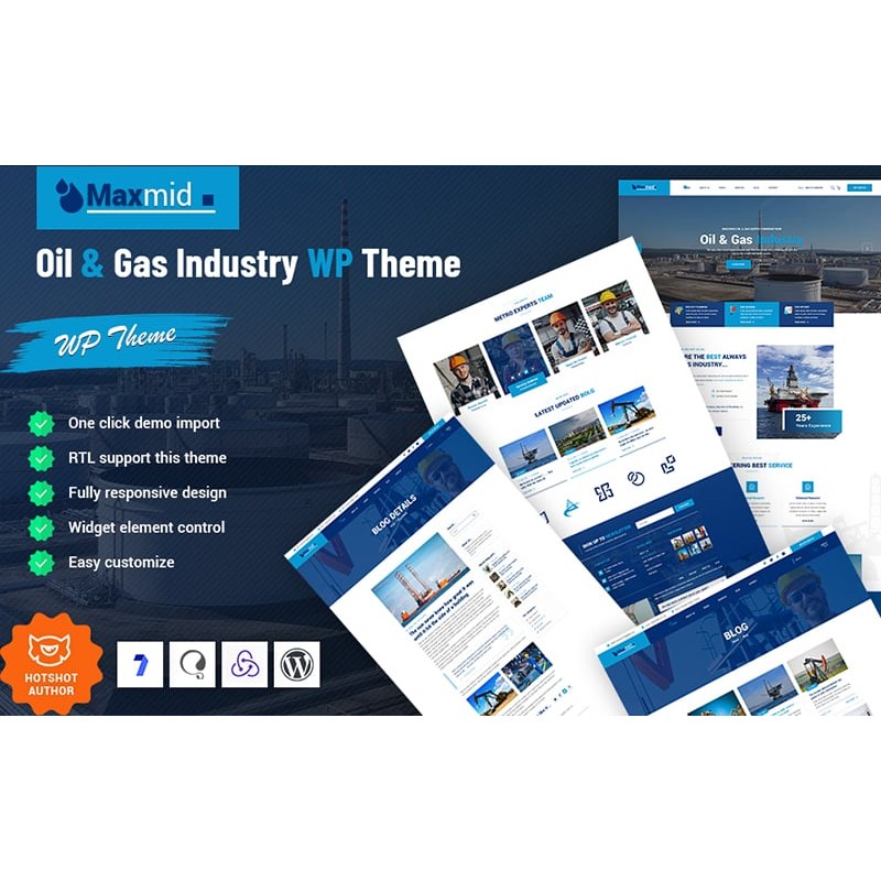 Maxmid - Oil & Gas Industry WordPress Theme