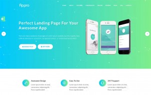 Appro - App Landing Page WordPress Theme