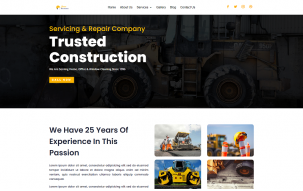 Taran Constrution Divi Wordpress theme