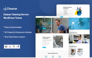 Cleanar - Cleaning Service WordPress Theme