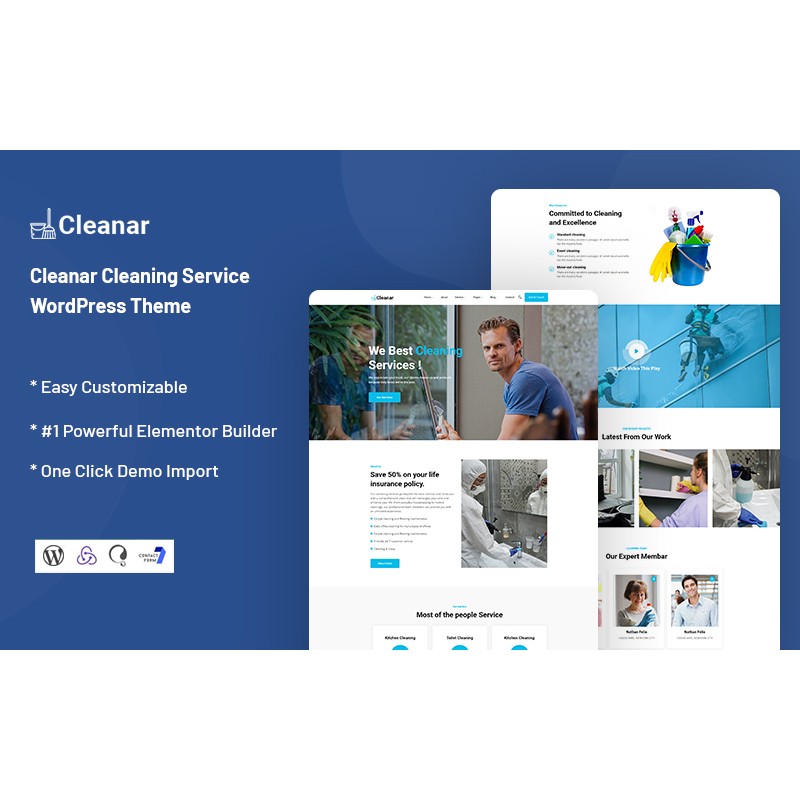 Cleanar - Cleaning Service WordPress Theme
