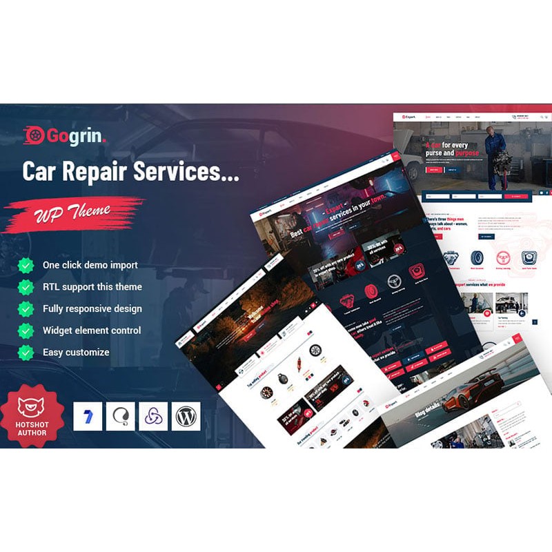 Gogrin - Car Repair Service WordPress Theme