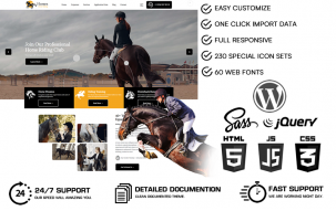 Horses - Equestrian Club & Horse Riding WordPress Theme