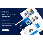 Sectok - CCTV Security and Online TV WordPress Theme