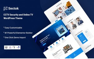 Sectok - CCTV Security and Online TV WordPress Theme
