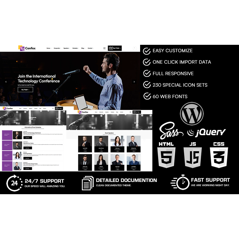 Confex - Event & Conference WordPress Theme