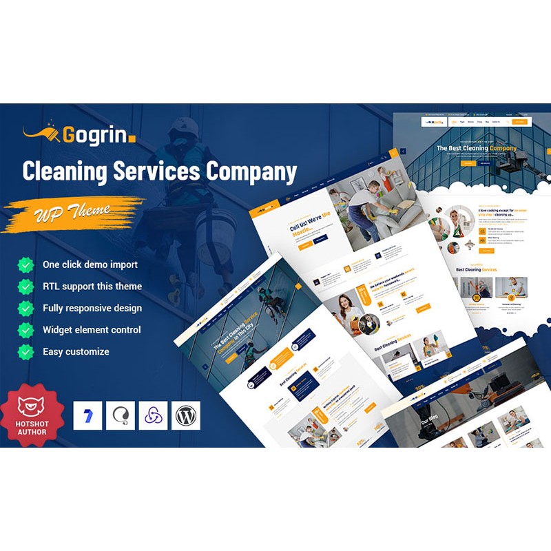 Gogrin - Cleaning Service WordPress Theme