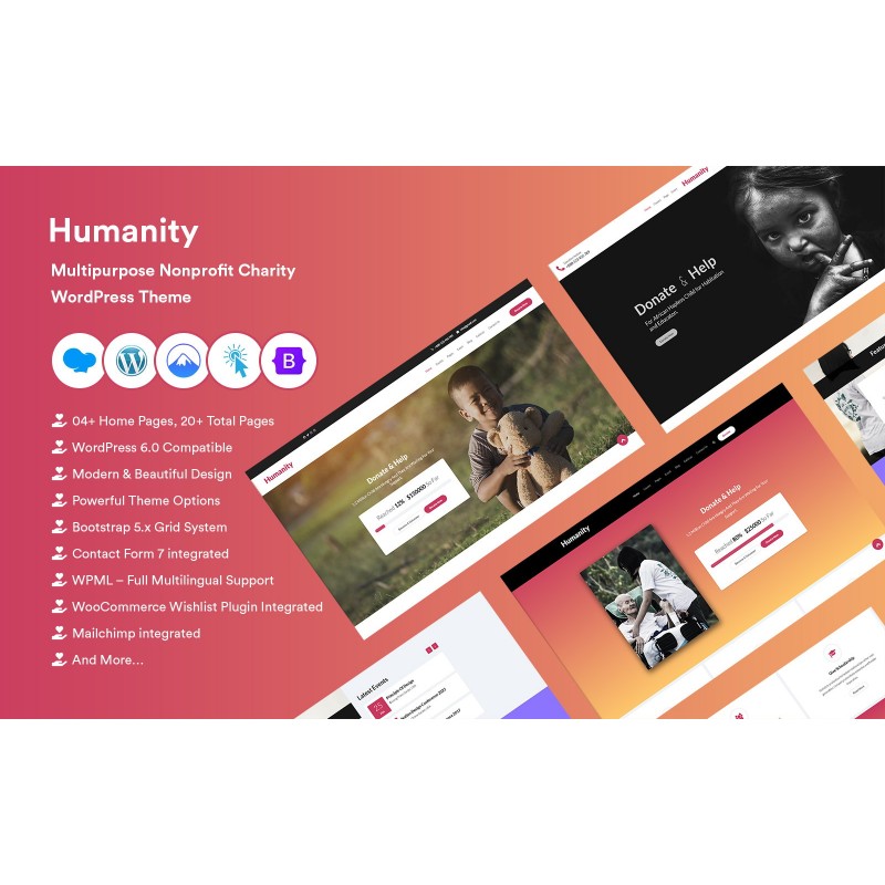 Charity & Nonprofit WordPress Theme