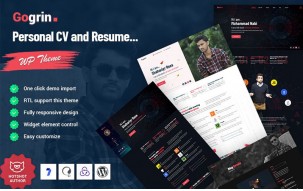 Gogrin - Personal and CV WordPress Theme