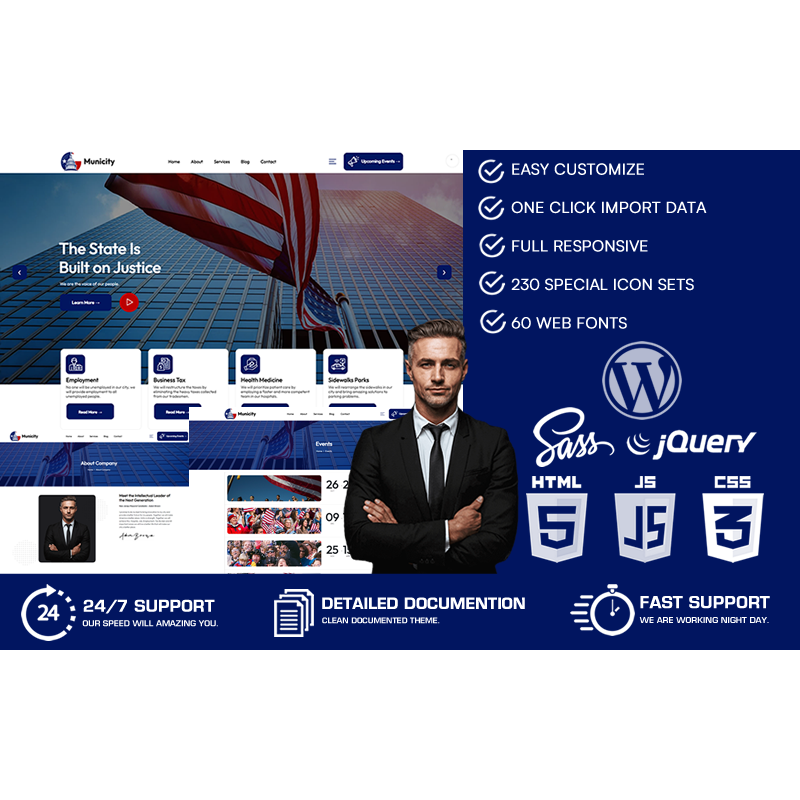 Municity - City Government & Municipal WordPress Theme