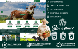 Agrico - Agriculture & Organic Farm WordPress Theme