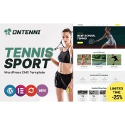 Ontenni - Tennis Club and Sports WordPress Theme