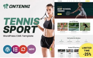 Ontenni - Tennis Club and Sports WordPress Theme