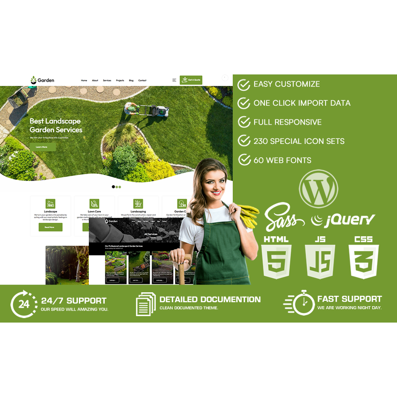 Garden - Landscape & Gardening WordPress Theme