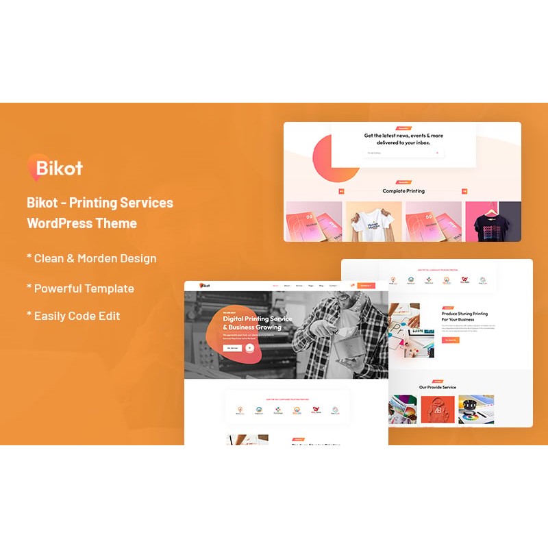 Bikot - Printing Services WordPress Theme