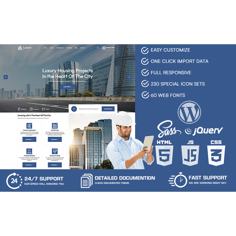 Luxury - Single Property WordPress Theme