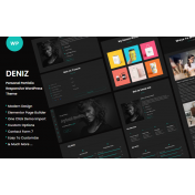 Deniz &ndash; Personal Portfolio WordPress Theme