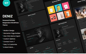 Deniz &ndash; Personal Portfolio WordPress Theme