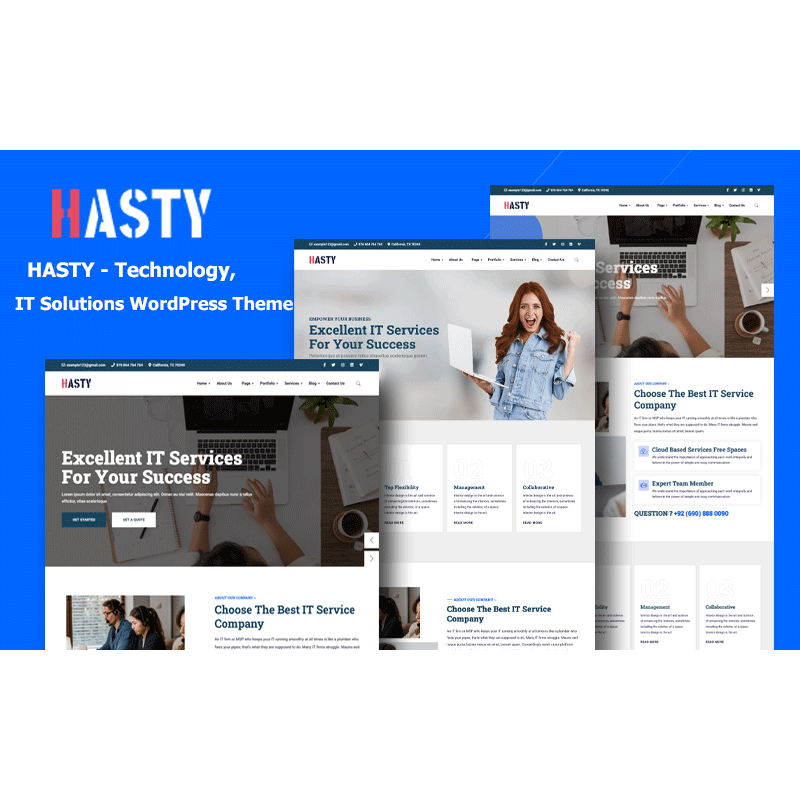Hasty - IT Solutions, Technology & Multipurpose WordPress Theme