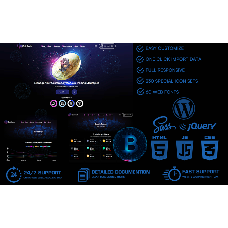 Cointech - ICO & Crypto WordPress Theme