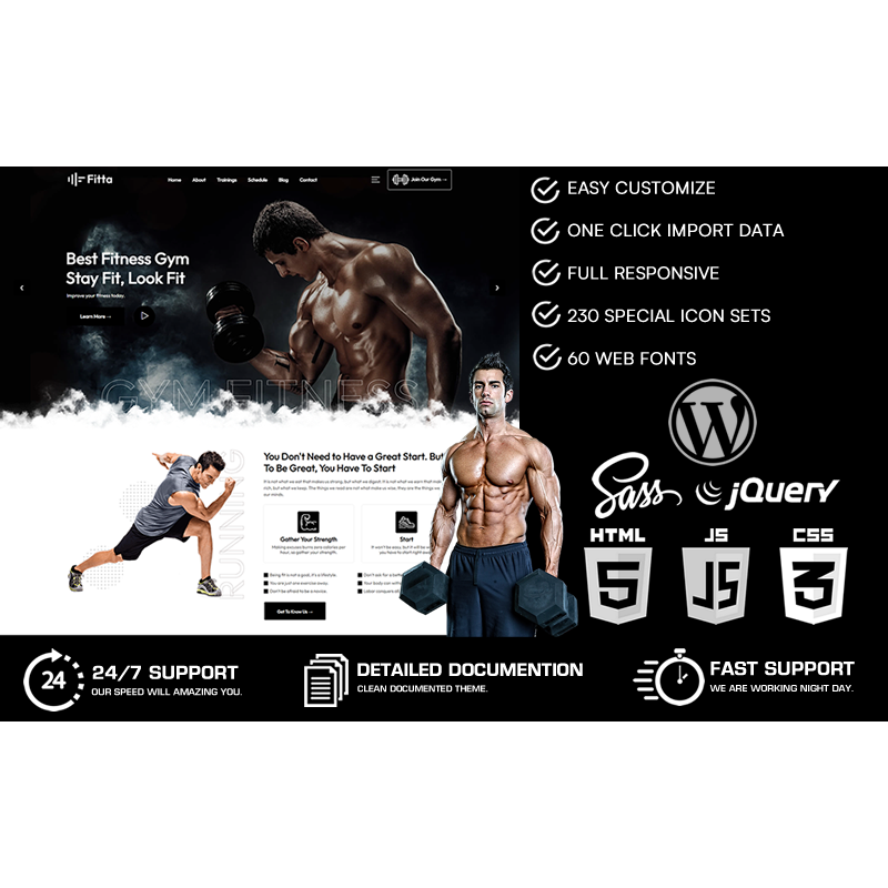 Fitta - Gym & Fitness WordPress Theme